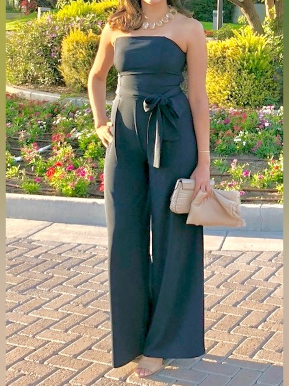 Chelsea 28 Strapless Navy Jumpsuit